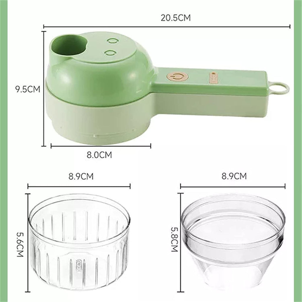 4-in-1 Portable Electric Vegetable Cutter