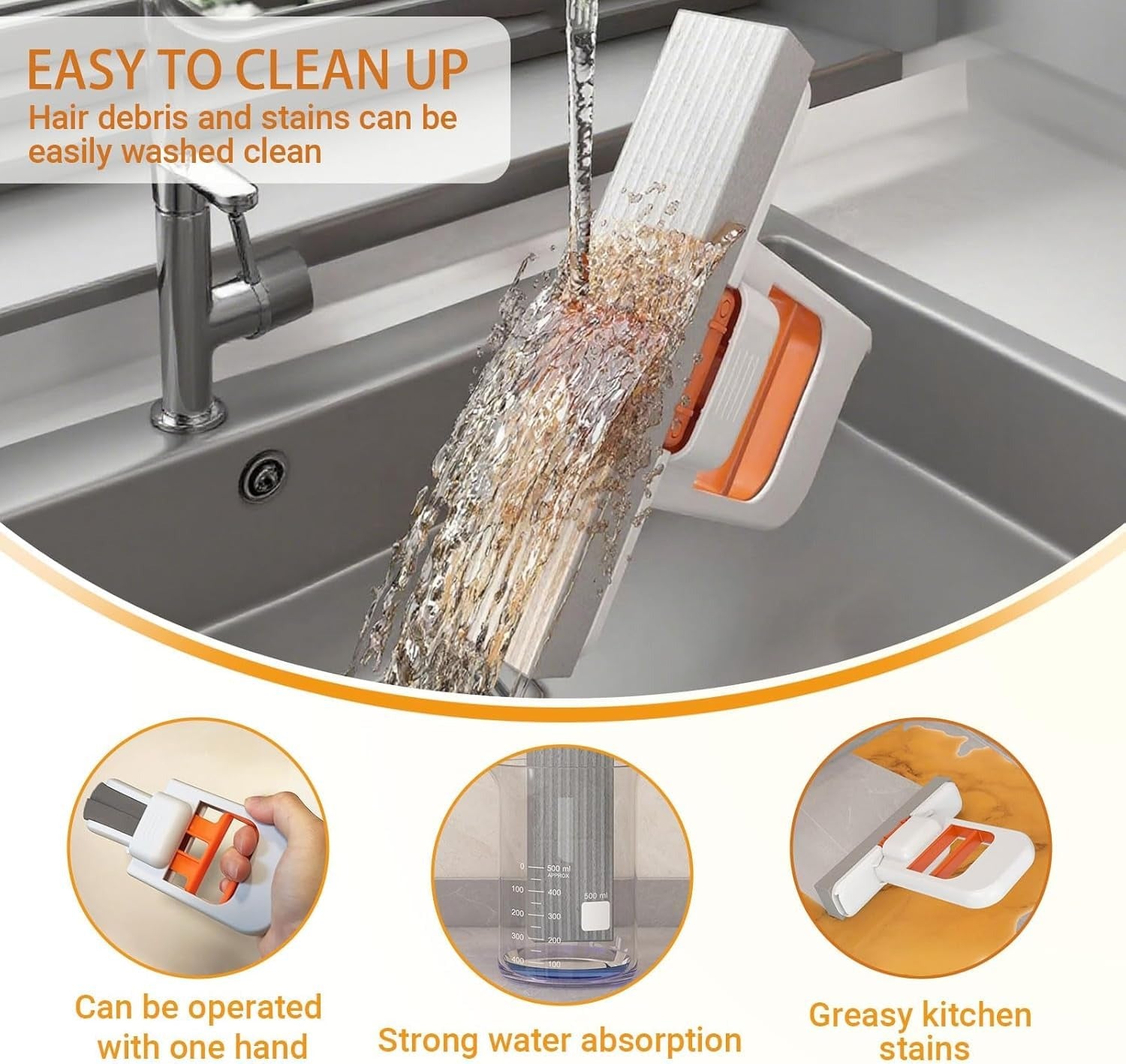 Mini Foldable Desktop Mop for Kitchen