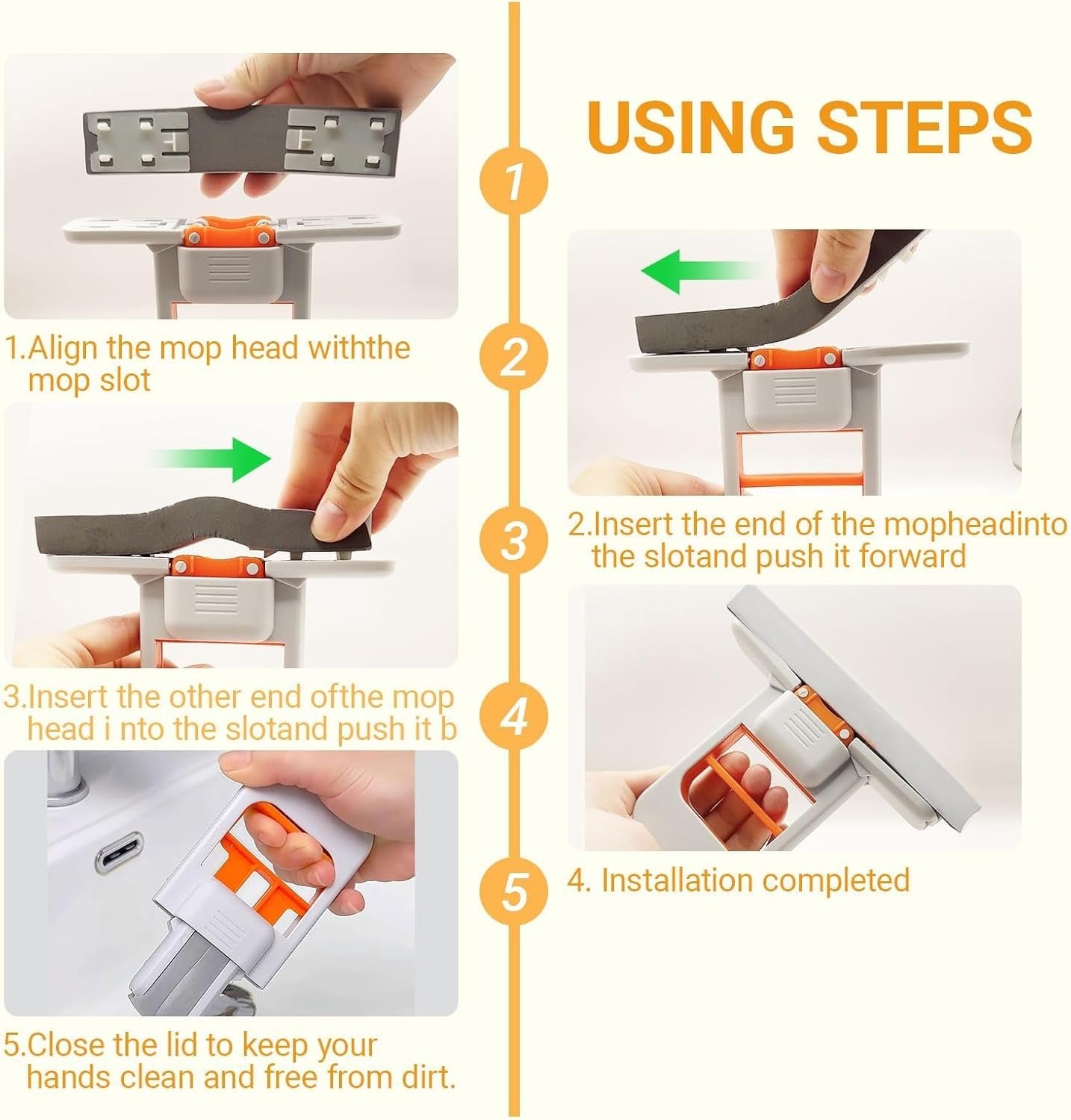 Mini Foldable Desktop Mop for Kitchen
